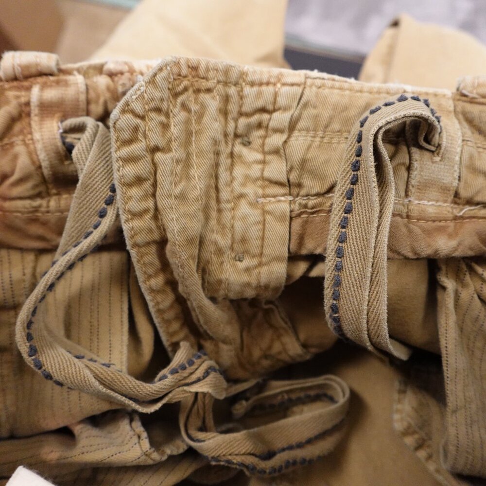 Vintage Abercrombie and Fitch chino pant men's‎ 30x30 tan distressed Y2K - Picture 13 of 15
